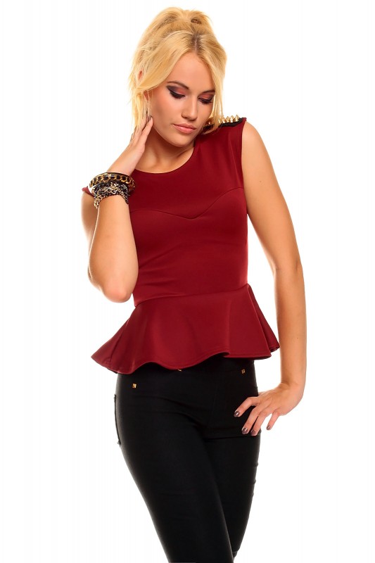 Блузка с баской