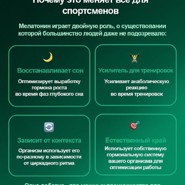 Мелатонин усиливает рост мышц